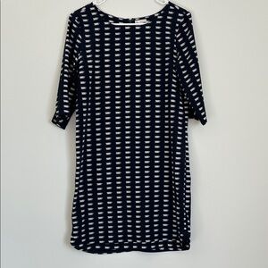 GAP Navy and White Mini Dress with Cup Print